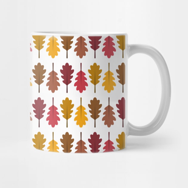 Oak Leaves Pattern (Autumn Colours) by John Uttley